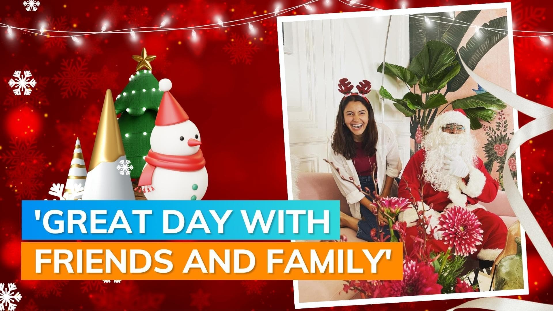 Anushka Sharma shares happy moments with Santa Claus on Christmas