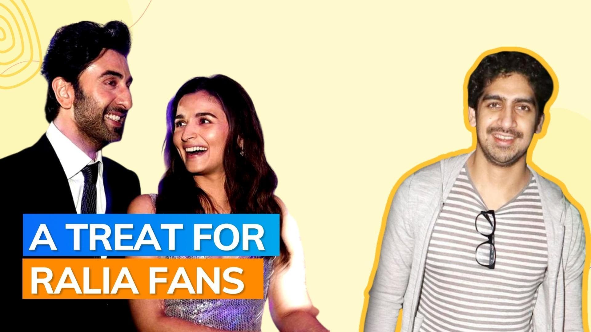 Alia Bhatt can't stop smiling as Ranbir Kapoor joins her during the live with Ayaan Mukerji