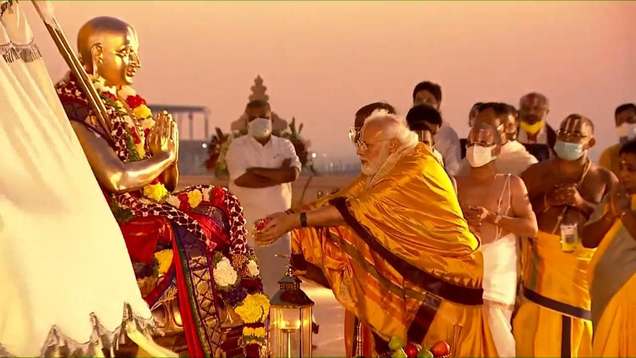 'Statue of Equality, made in China': Rahul Gandhi's jibe after PM Modi's event