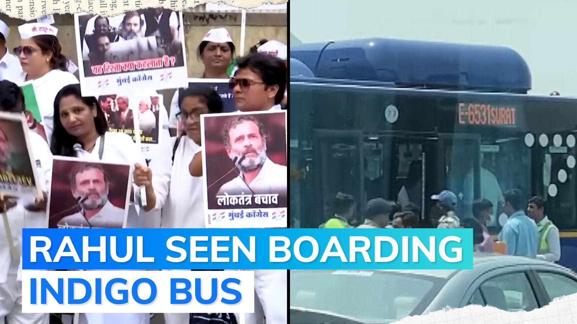 Congress protest at Surat court ahead of Rahul Gandhi's appeal against defamation case verdict