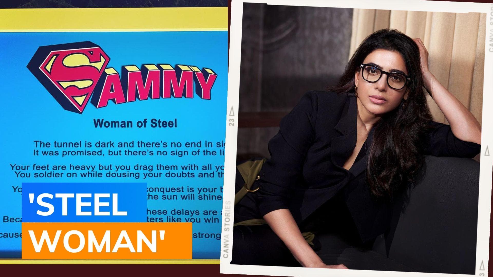 Samantha Ruth Prabhu receives a personalized gift from actor and director Rahul Ravindran