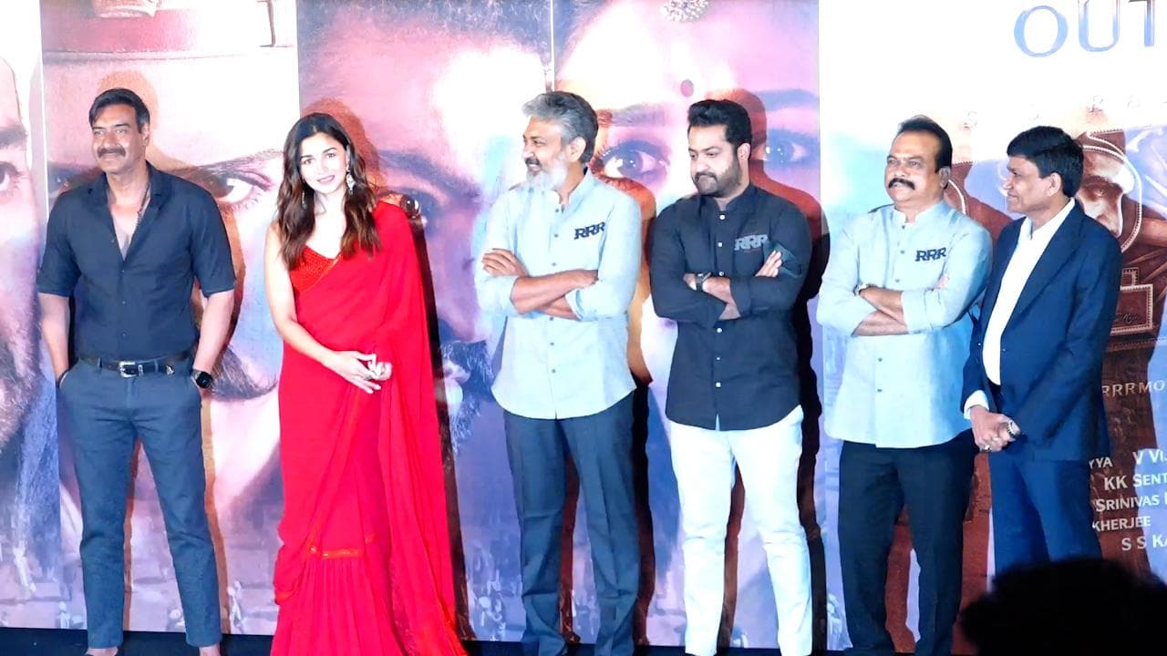 RRR Trailer Launch: अजय देवगन और जूनियर एनटीआर हुए शामिल, आलिया ने लूट ली महफिल 
