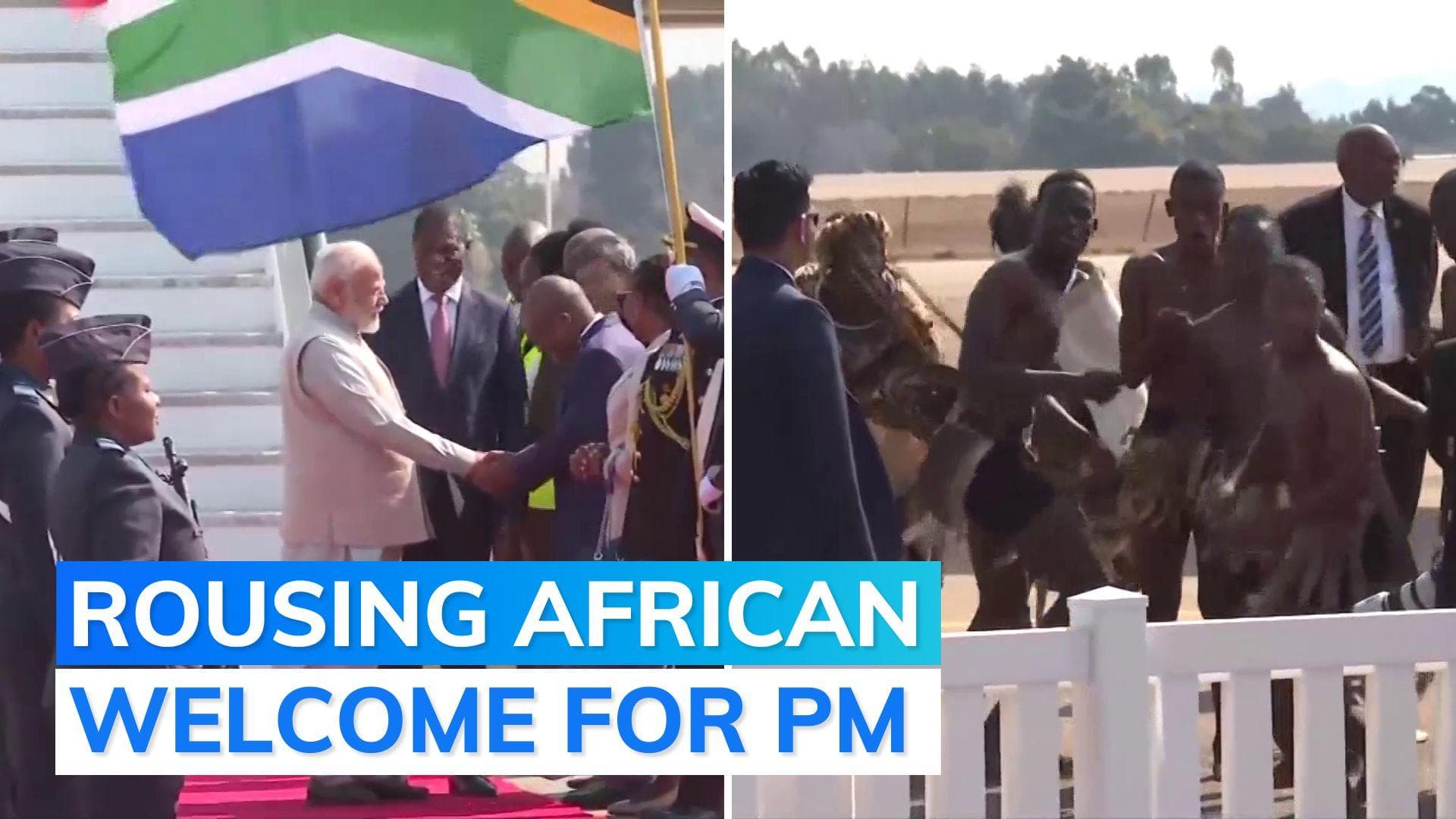 PM Narendra Modi lands in Johannesburg for 15th BRICS summit 