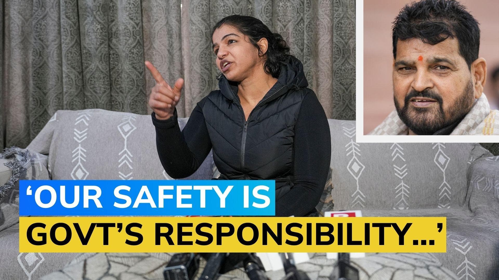 Brij Bhushan Singh’s goons threatened my mother: Wrestler Sakshi Malik alleges