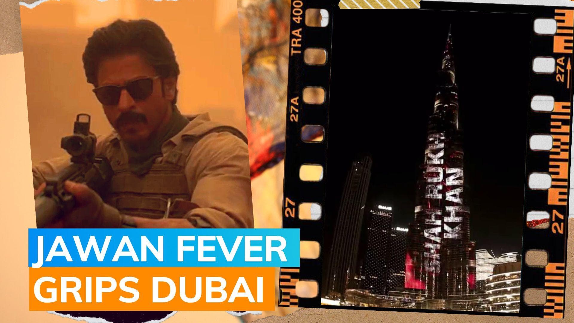 'Jawan' trailer takes over Dubai's Burj Khalifa; large number of fans gather to witness special moment