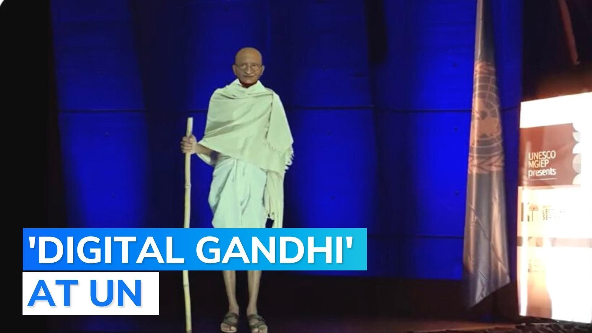 WATCH: 'Mahatma Gandhi' makes special appearance at United Nations