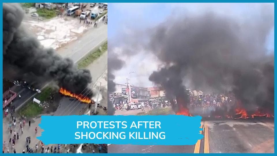 Brazil erupts in protest after death of man gassed by police