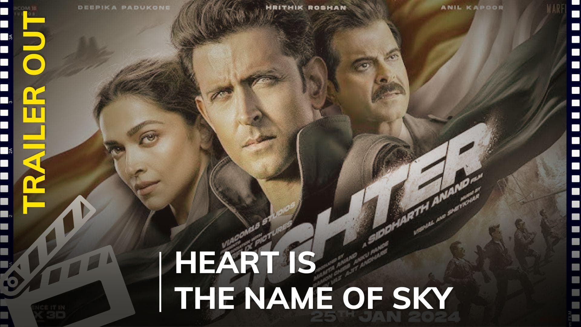 ‘Fighter’ trailer: Hrithik Roshan and Deepika Padukone engage in a fierce aerial clash over Kashmir