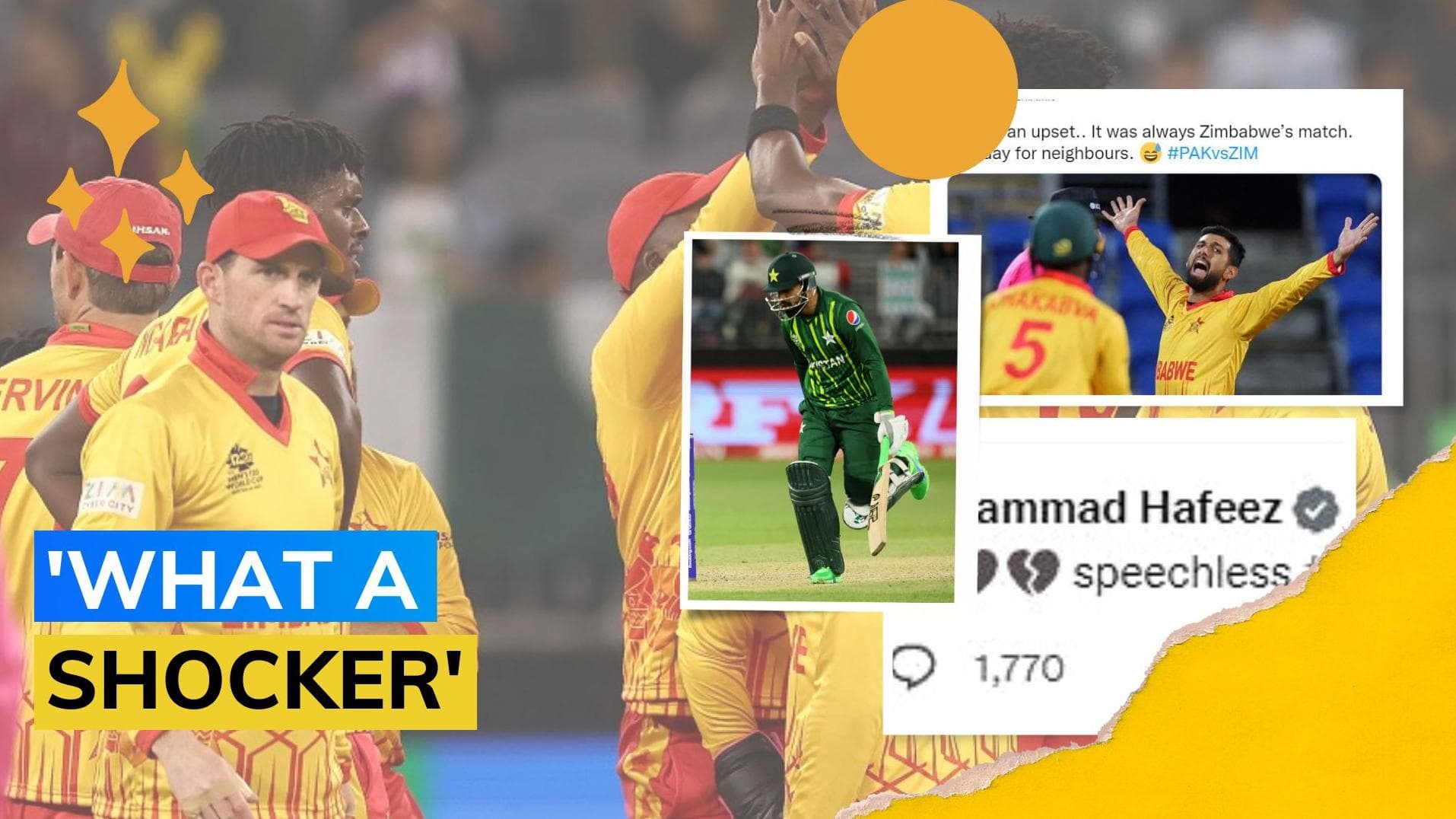 ICC T20 World Cup 2022: World reacts to Pakistan's shocking loss against Zimbabwe