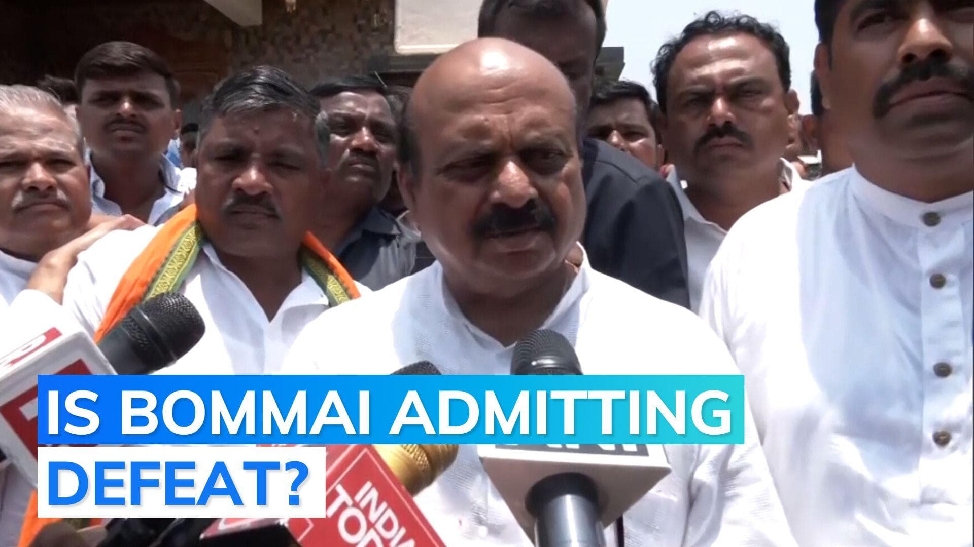 Basavraj Bommai: 'couldn't cross mark despite efforts by PM Modi and others' | Karnataka Election