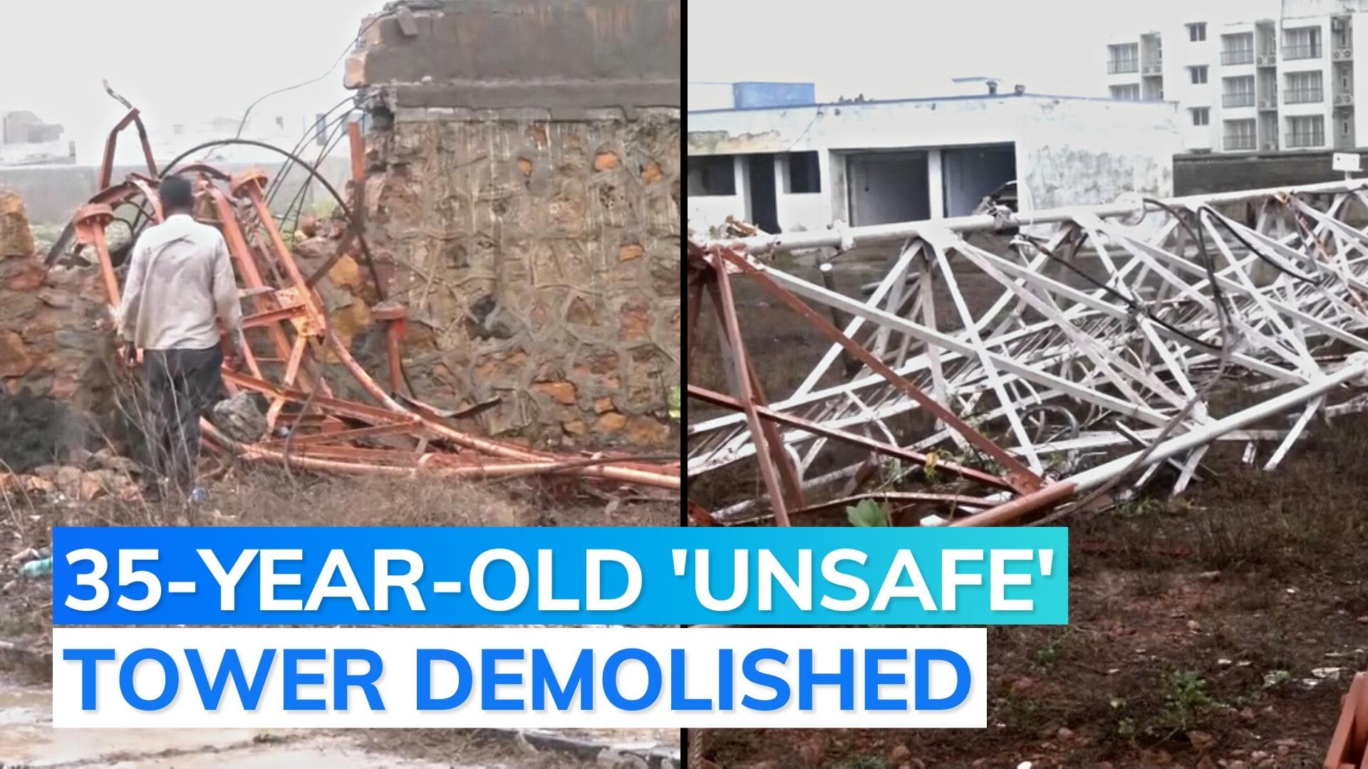 As Cyclone Biparjoy nears, Akashvani dismantles 90-metre tower in Gujarat's Dwarka