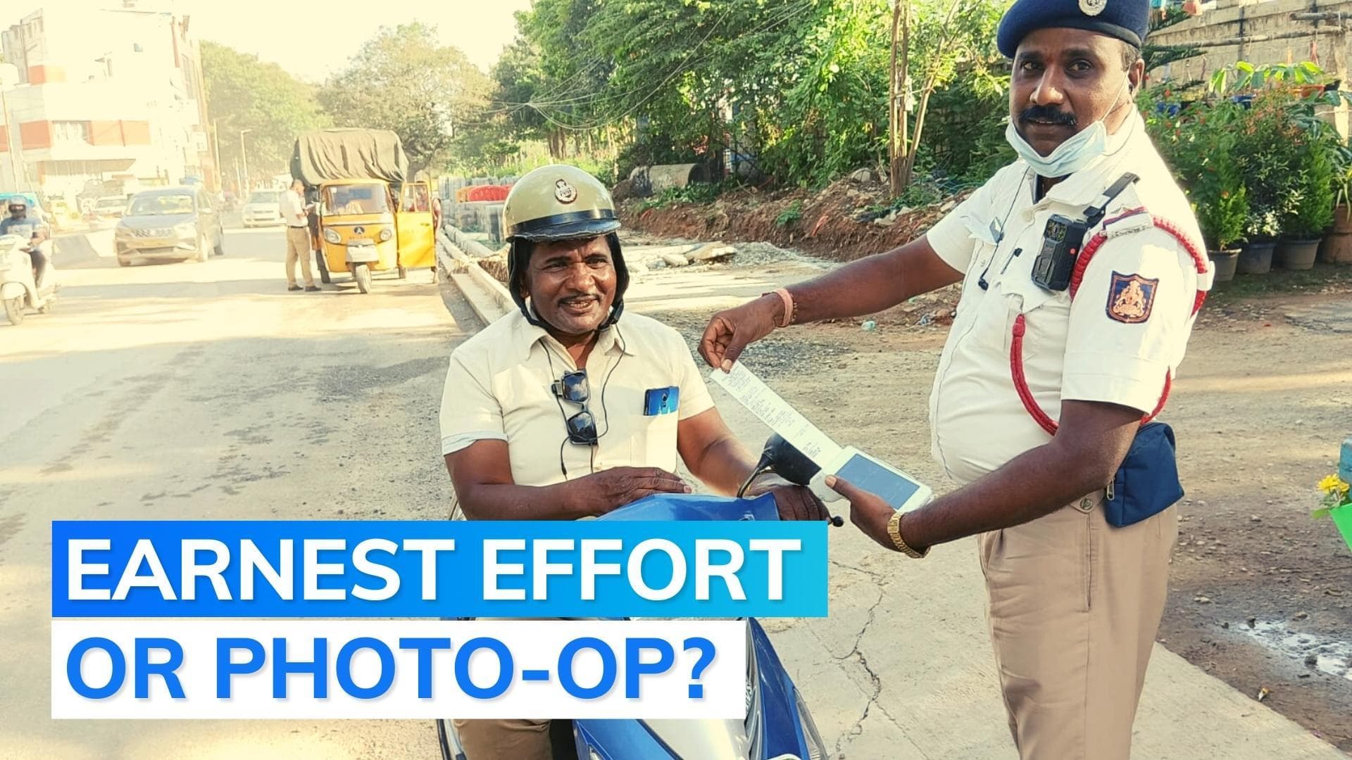 Bengaluru: cop challans another cop for traffic rules violation, tweet viral 