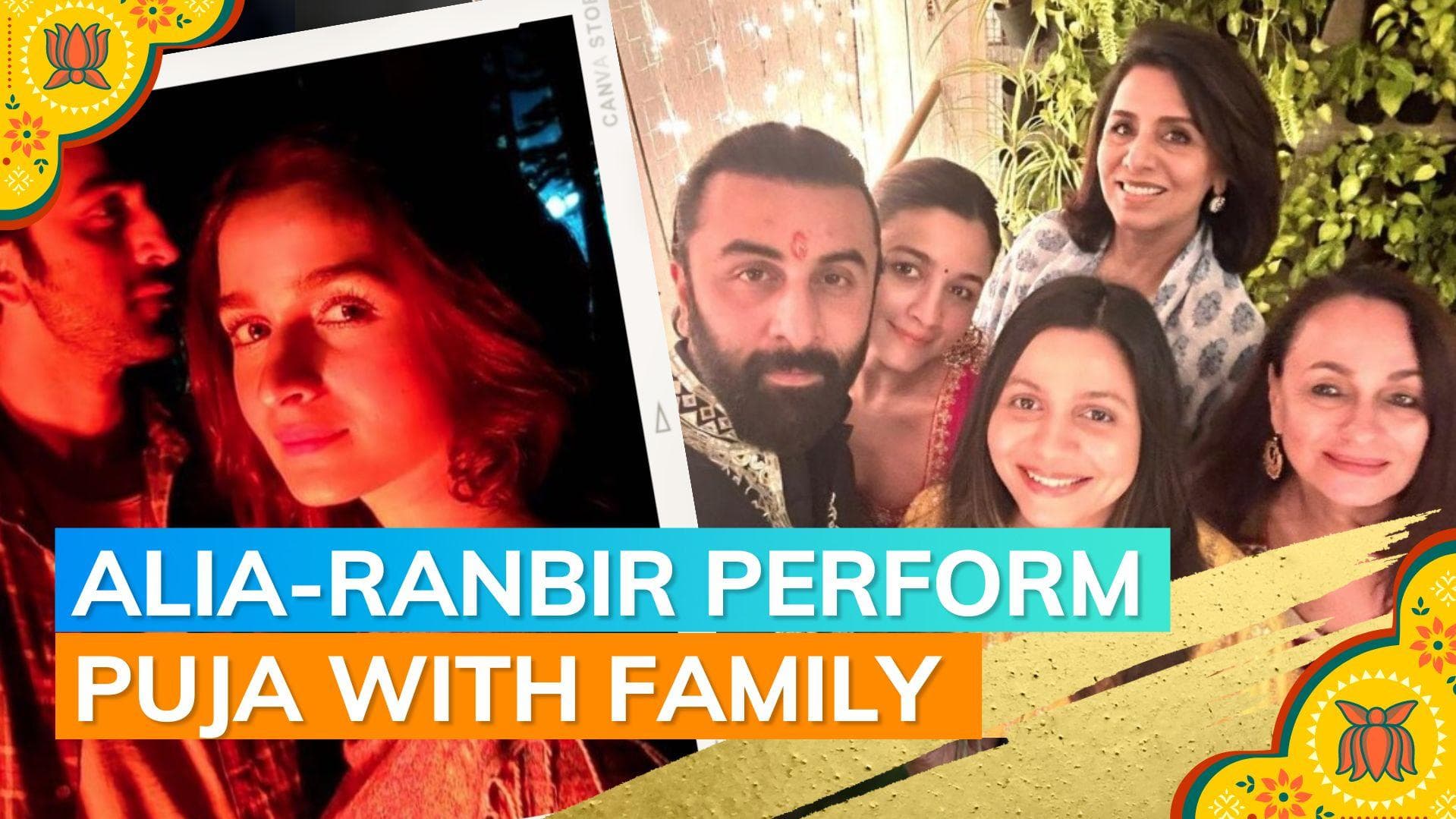 Alia Bhatt, Ranbir Kapoor celebrate first Diwali with family 