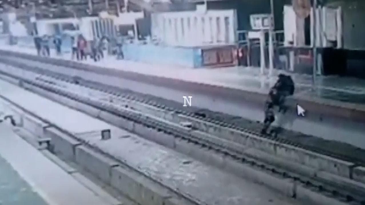 Man falls onto metro train rail tracks: Watch what happened next