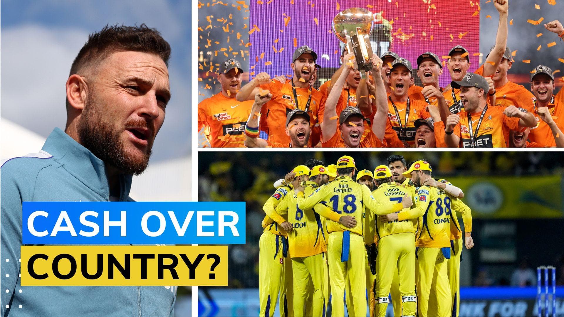 Naive to think players will turn down big T20 league money to play for country: Brendon McCullum