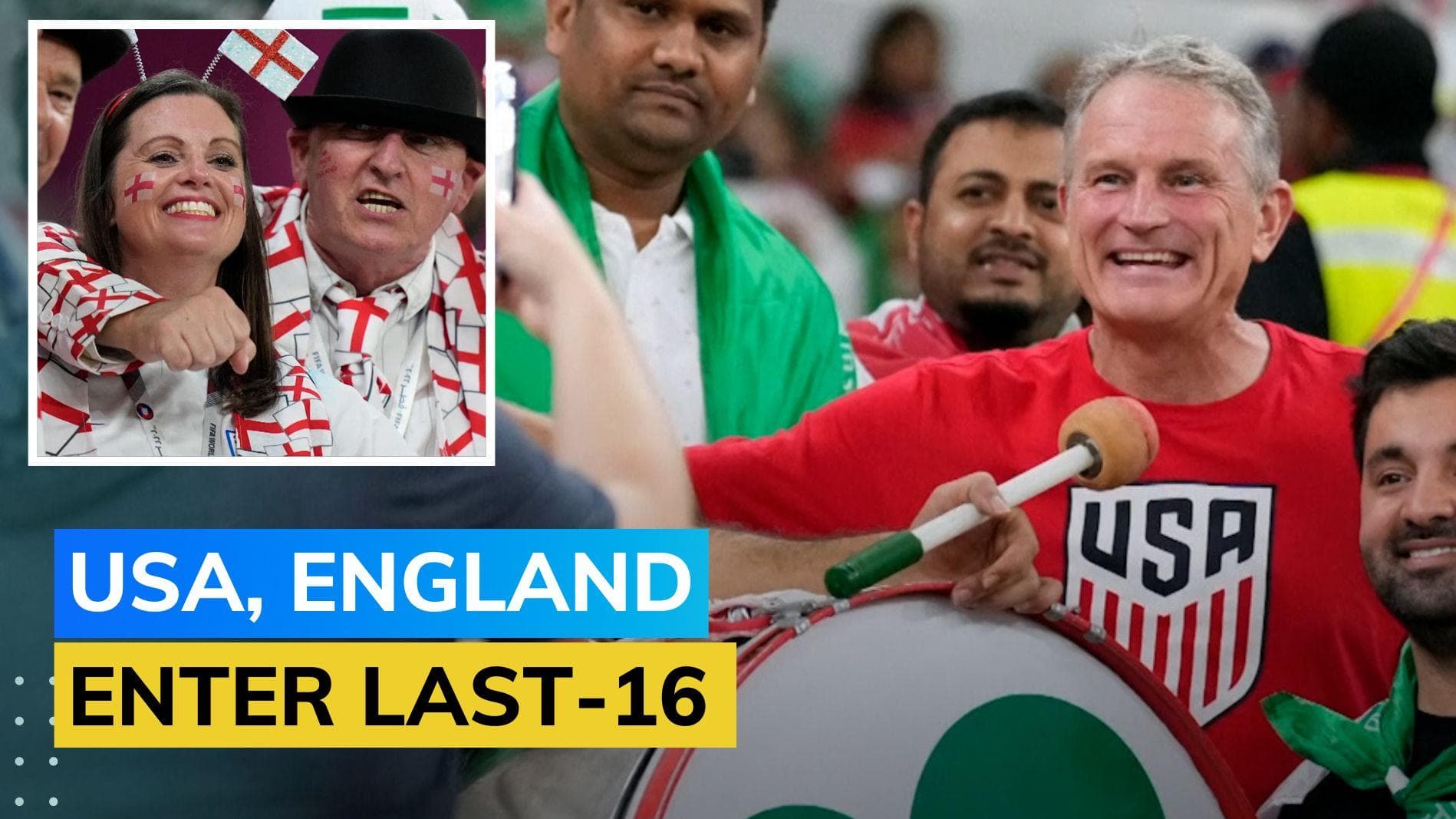 FIFA World Cup 2022: England & USA advance to last-16 after beating Wales & Iran respectively