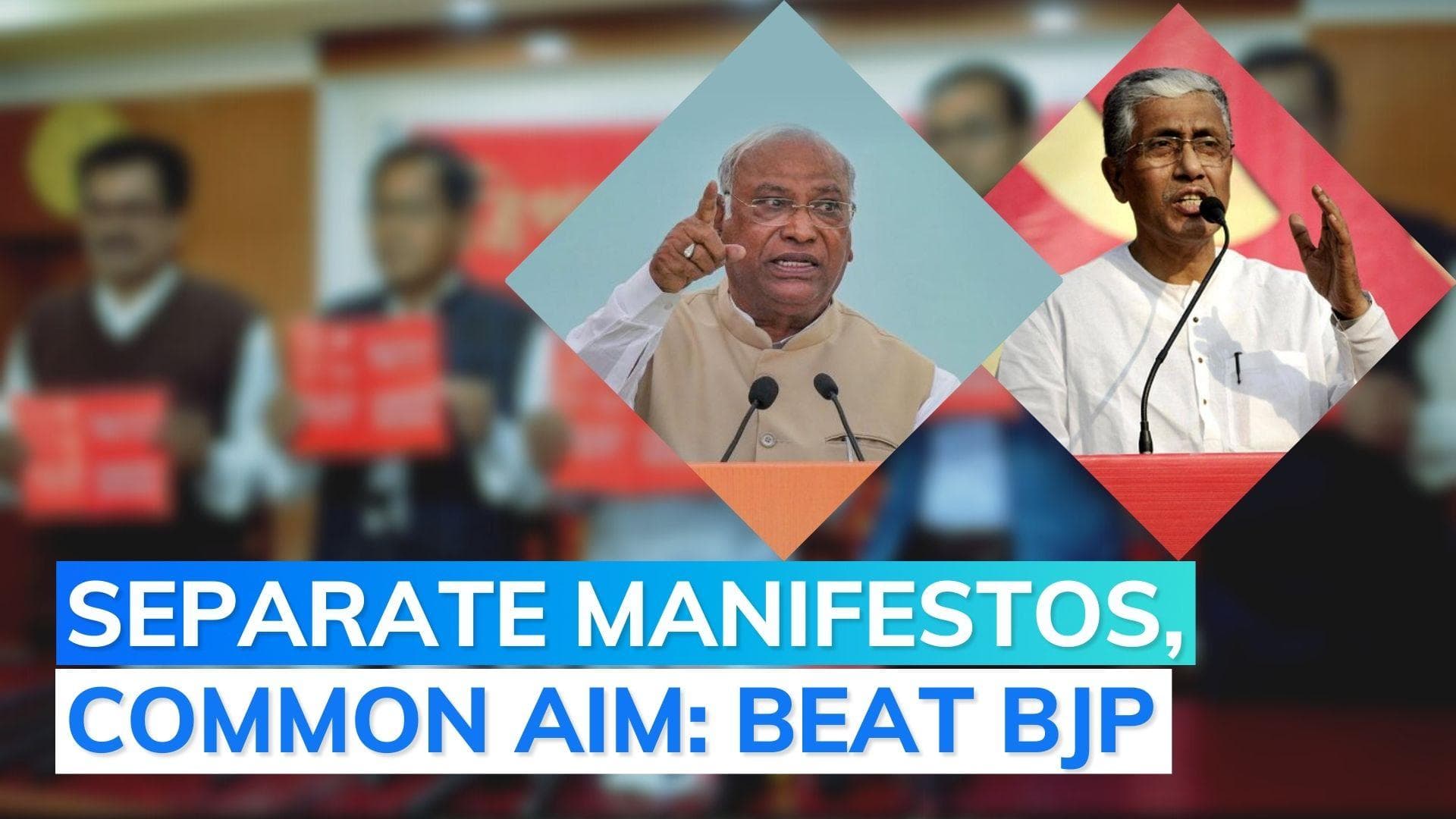 Tripura Election: what foes-turned-friends Congress, Left Front are promising in manifestos