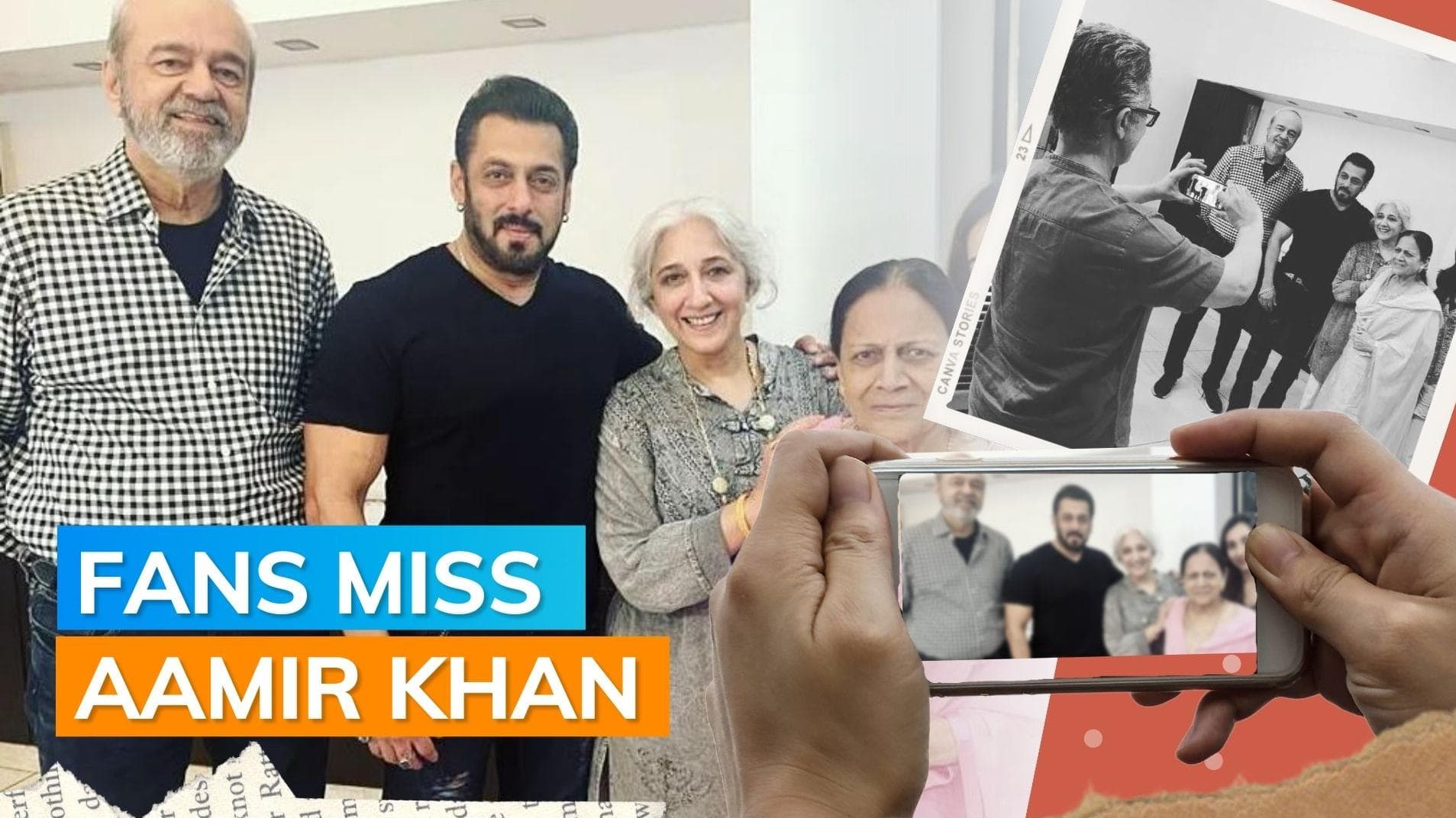 Aamir Khan turns photographer as he clicks mother, sister Nikhat’s photo with Salman Khan