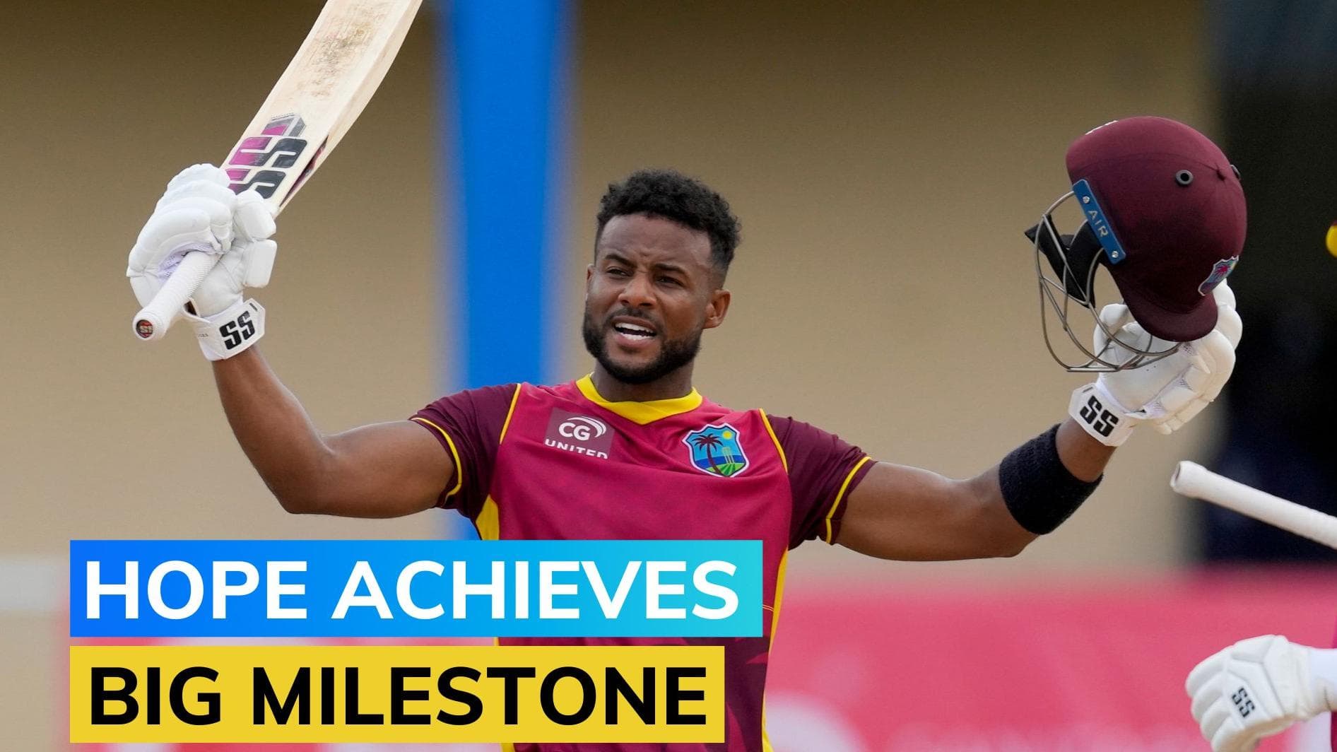 IND vs WI 2nd ODI: Shai Hope becomes 4th West Indian to slam a century in 100th ODI game