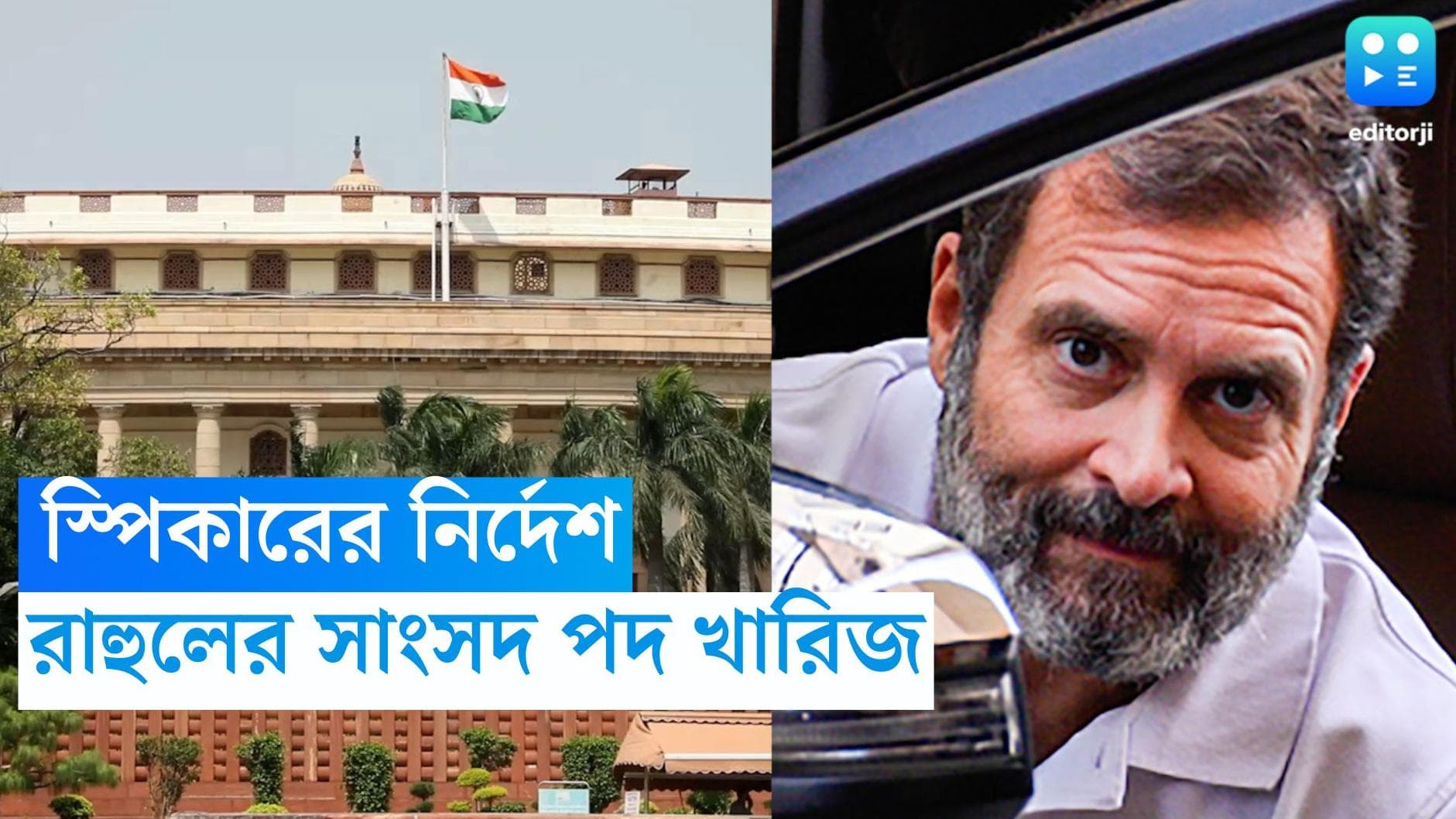 Rahul Gandhi : রাহুল গান্ধীর সাংসদ পদ খারিজ, স্পিকারের নির্দেশে এখন থেকে শূন্য ওয়াইনাড