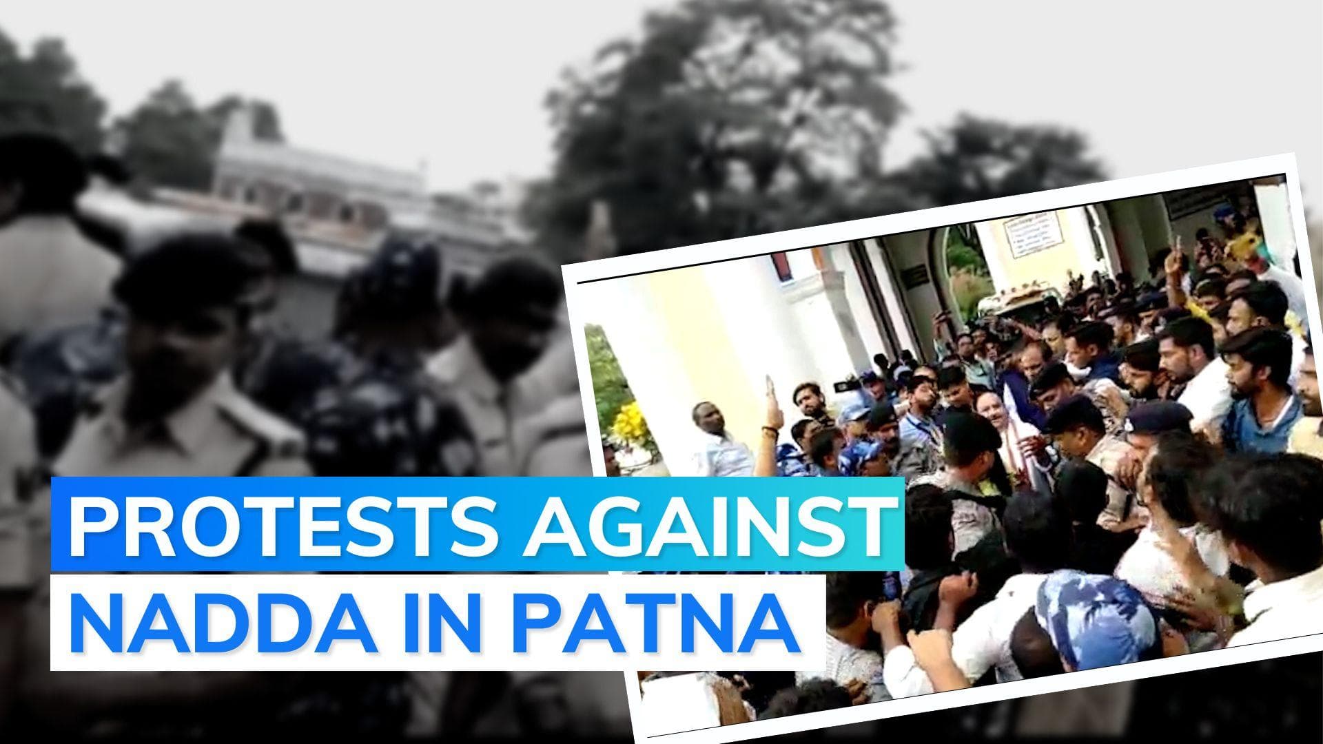 BJP President faces 'Nadda Go Back' chants in Patna College