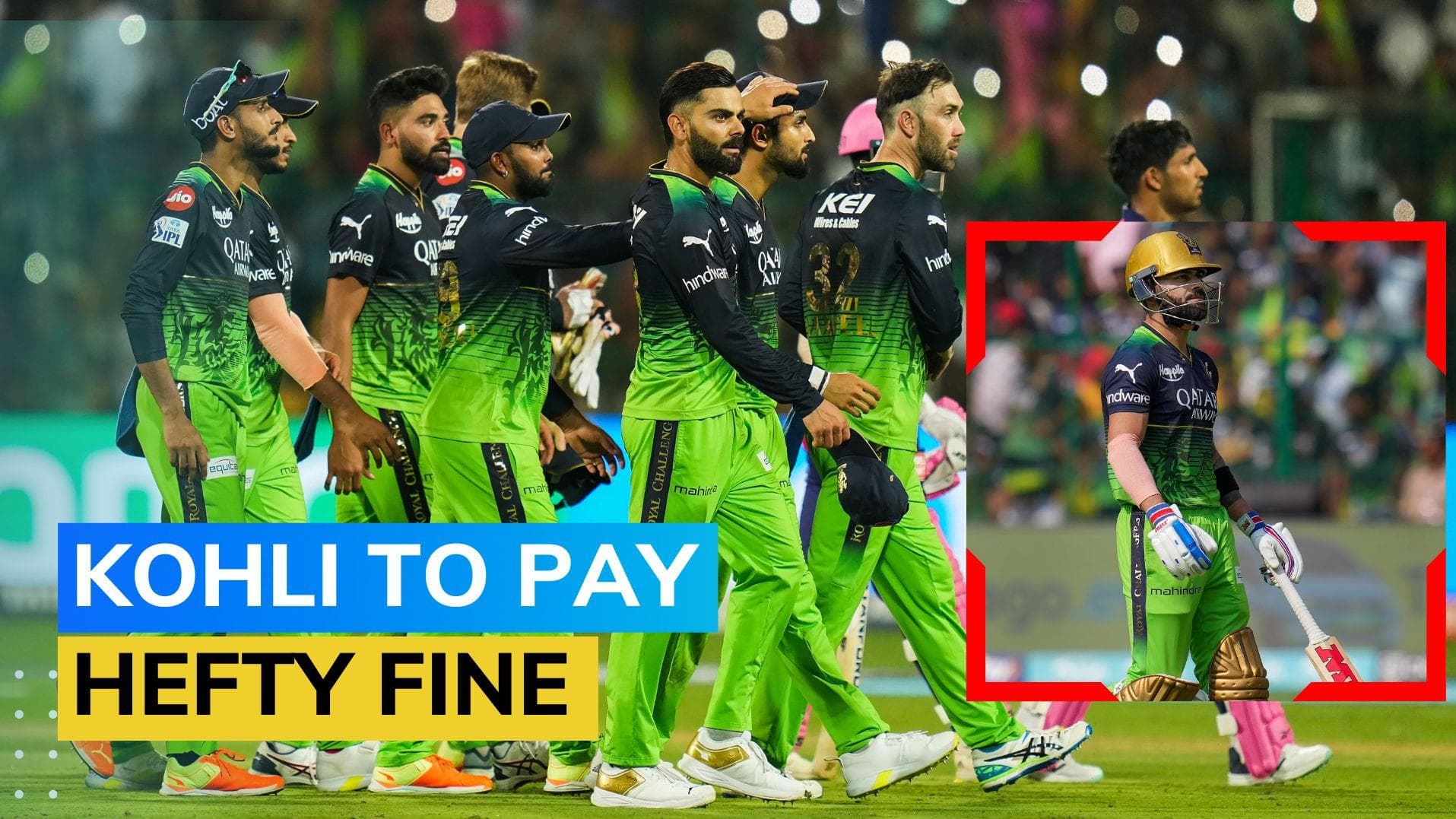  IPL 2023: Virat Kohli fined ₹24 lakh for breaching Code of Conduct