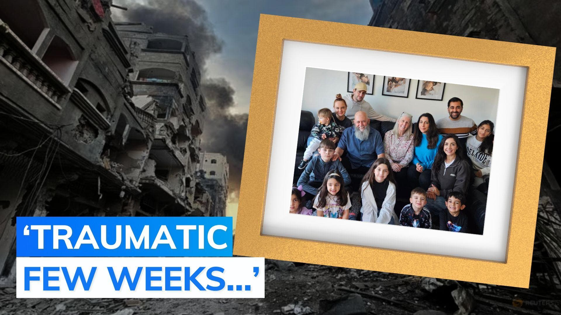 Scottish minister shares emotional post after family returns from Gaza