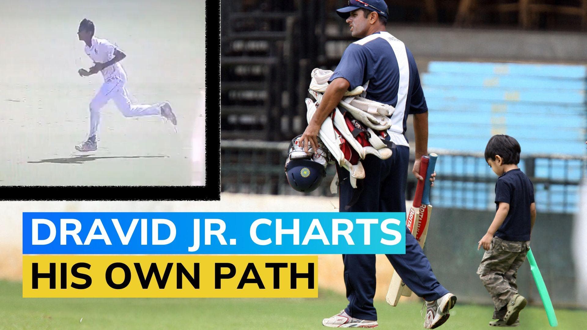 Watch: India great Rahul Dravid's son Samit bowls in crucial Cooch Behar final against Mumbai