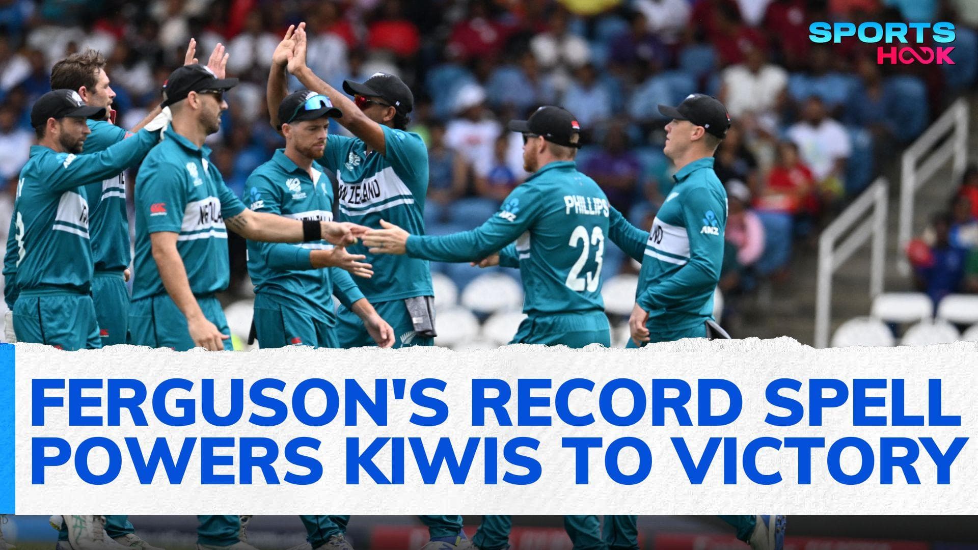 T20 World Cup highlights: Ferguson enters record books as New Zealand beat PNG by seven wickets