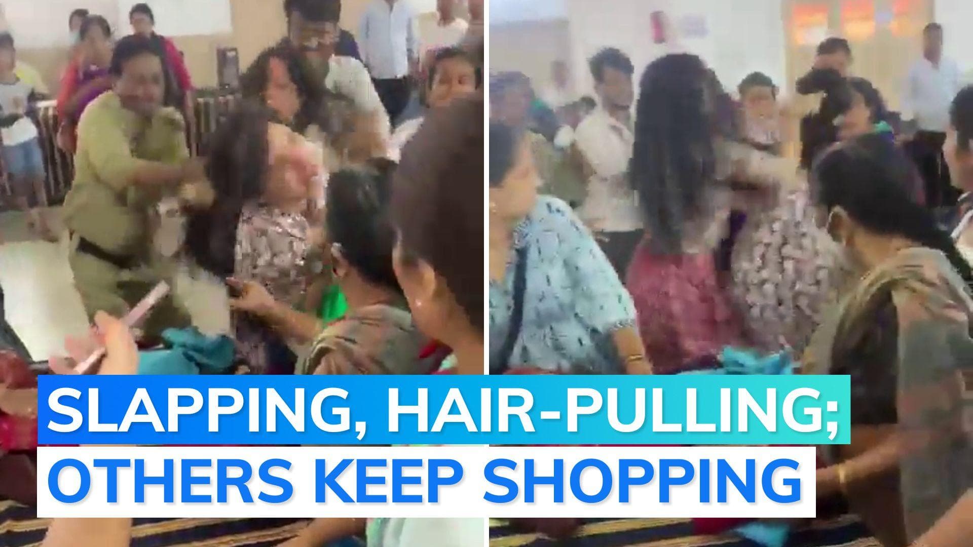 Viral video: 2 women fight during saree sale in Bengaluru