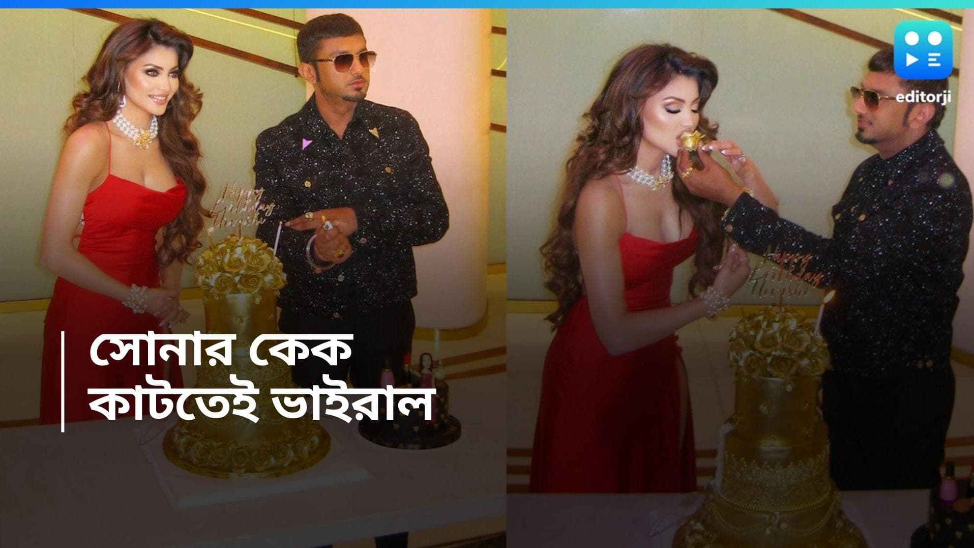 Urvashi Rautela : সোনার কেক কেটে জন্মদিন পালন, ভাইরাল অভিনেত্রীর পোস্ট