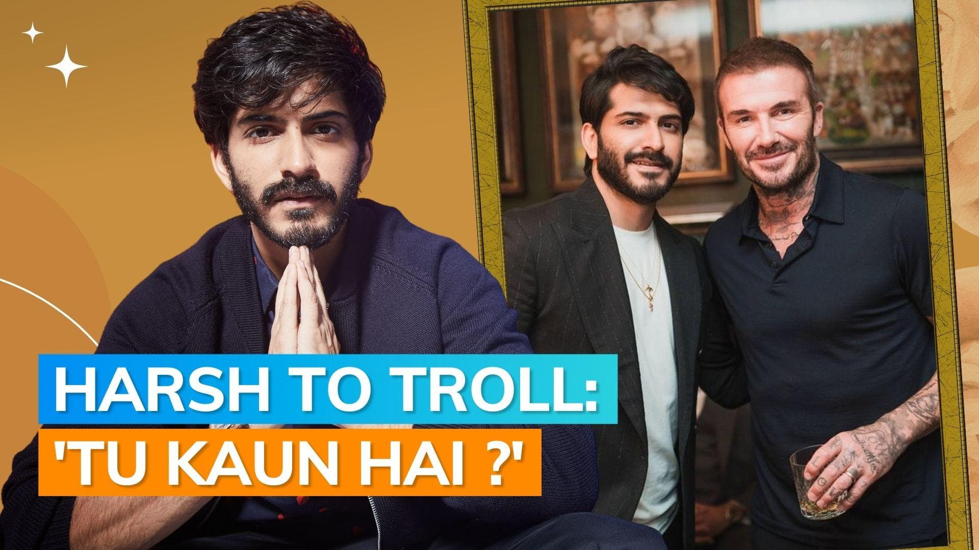 Harsh Varrdhan Kapoor's hilarious comeback to trolls who questioned if David Beckham knew him