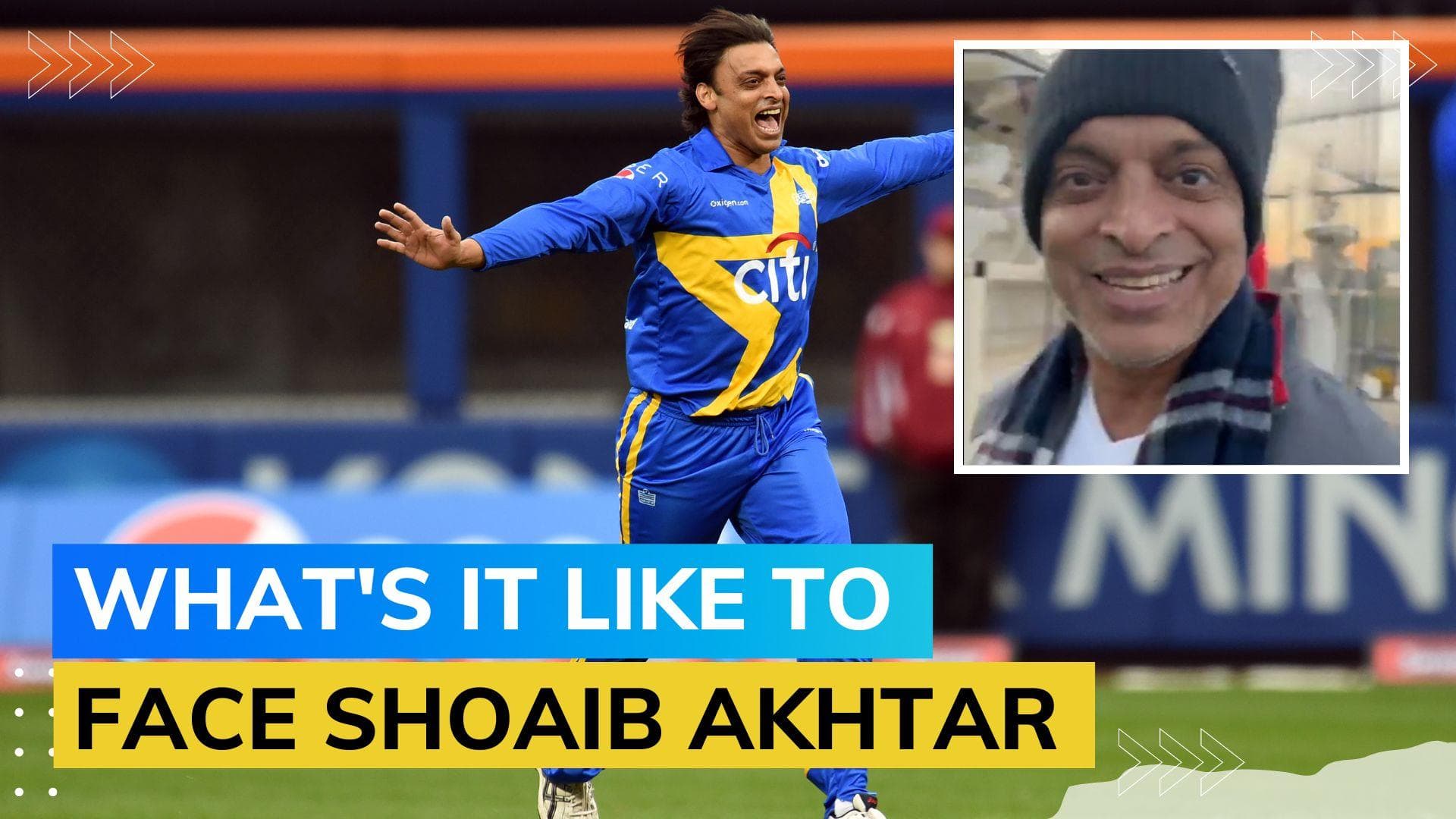 Watch! Shoaib Akhtar's speechless reaction as he experiences 100mph delivery