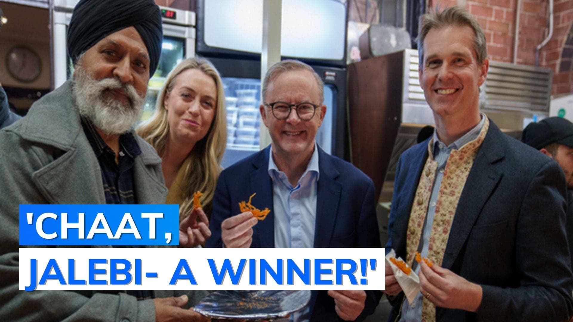 Aus PM Albanese visits 'Little India' in Harris Park, tries street food | Watch