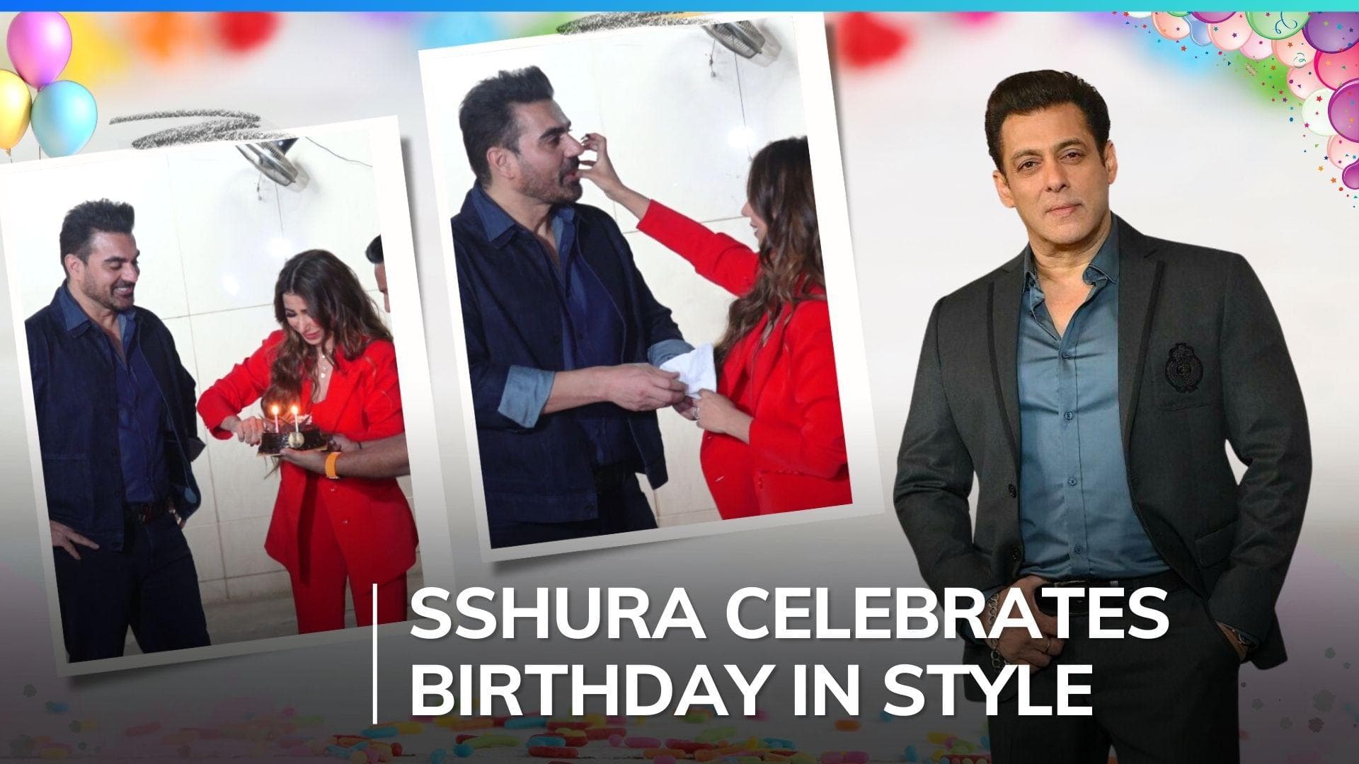 Salman Khan, Helen and others join Arbaaz Khan-Sshura Khan to celebrate her 1st birthday after marriage
