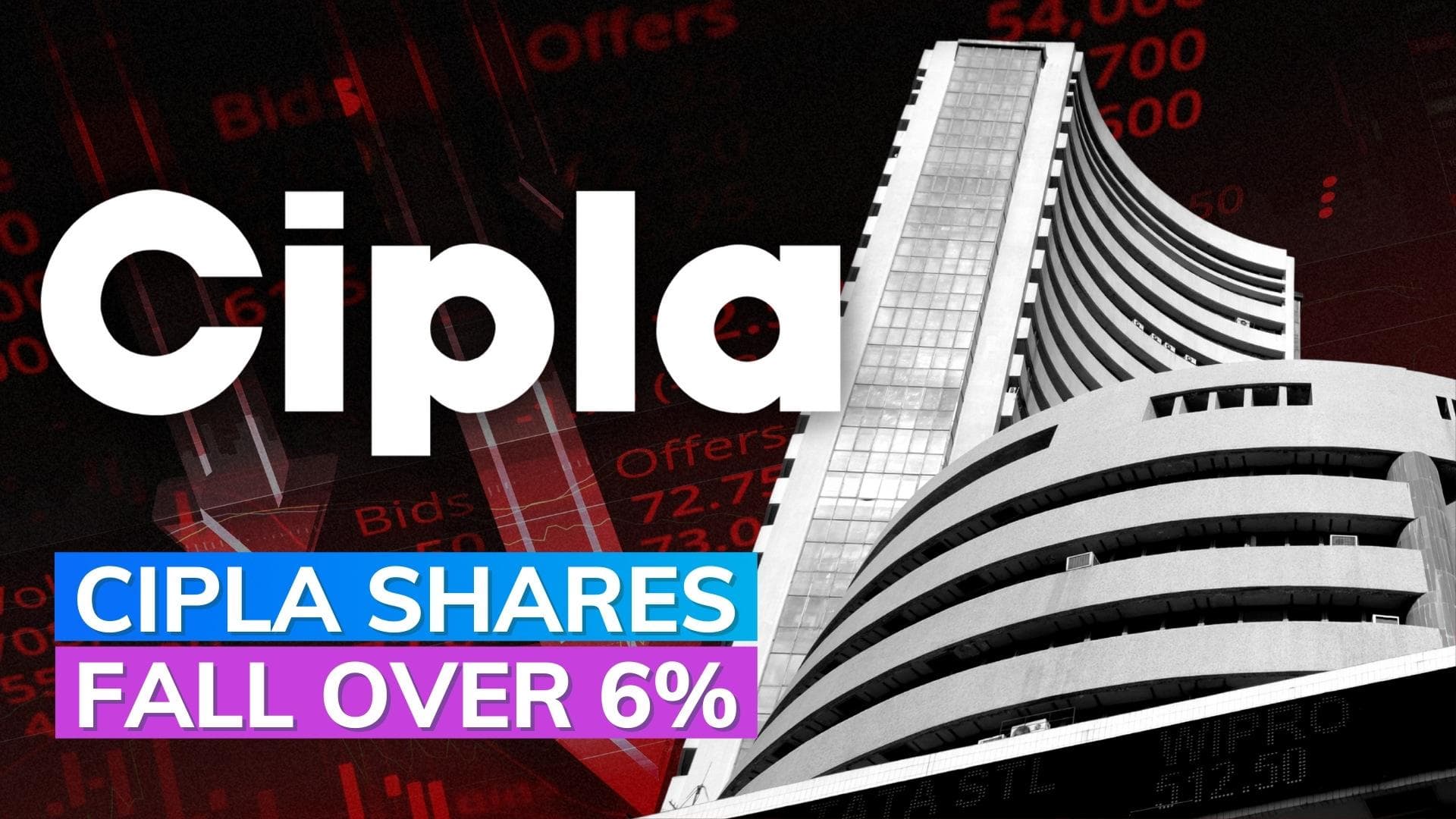 Cipla shares fall over 6% due to this reason 