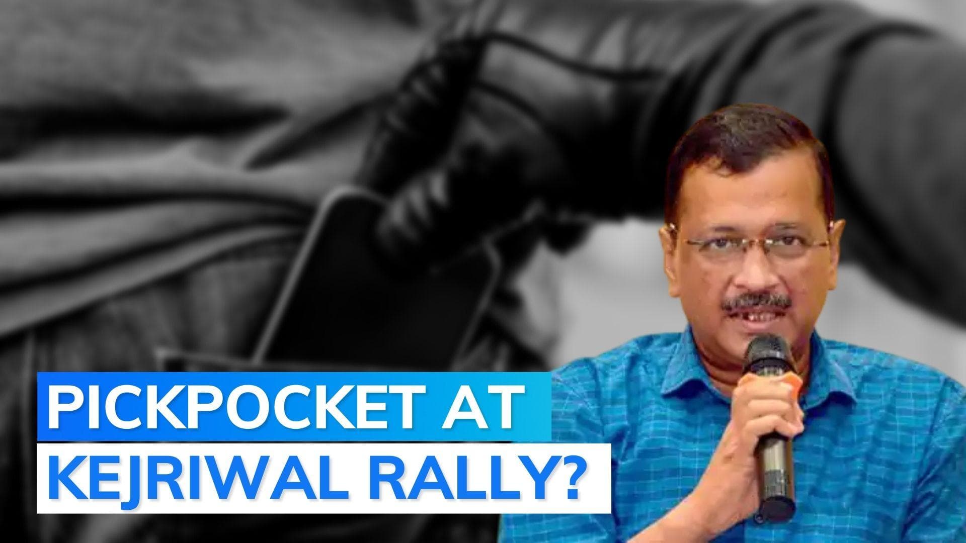 AAP MLA's 'phone stolen' during CM Arvind Kejriwal's roadshow for MCD elections