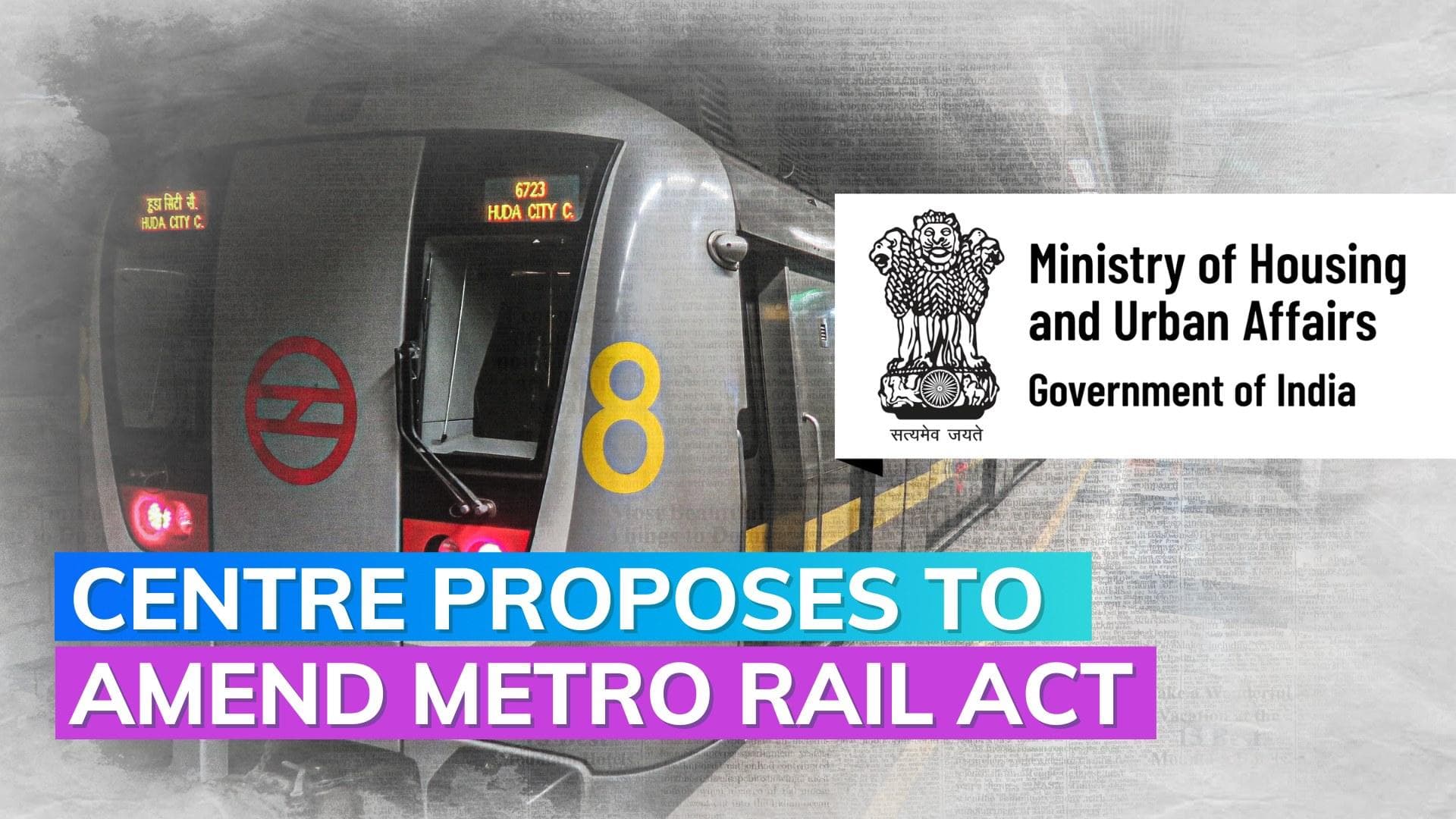 To prevent the attachment of Delhi Metro assets, the centre amends the law.