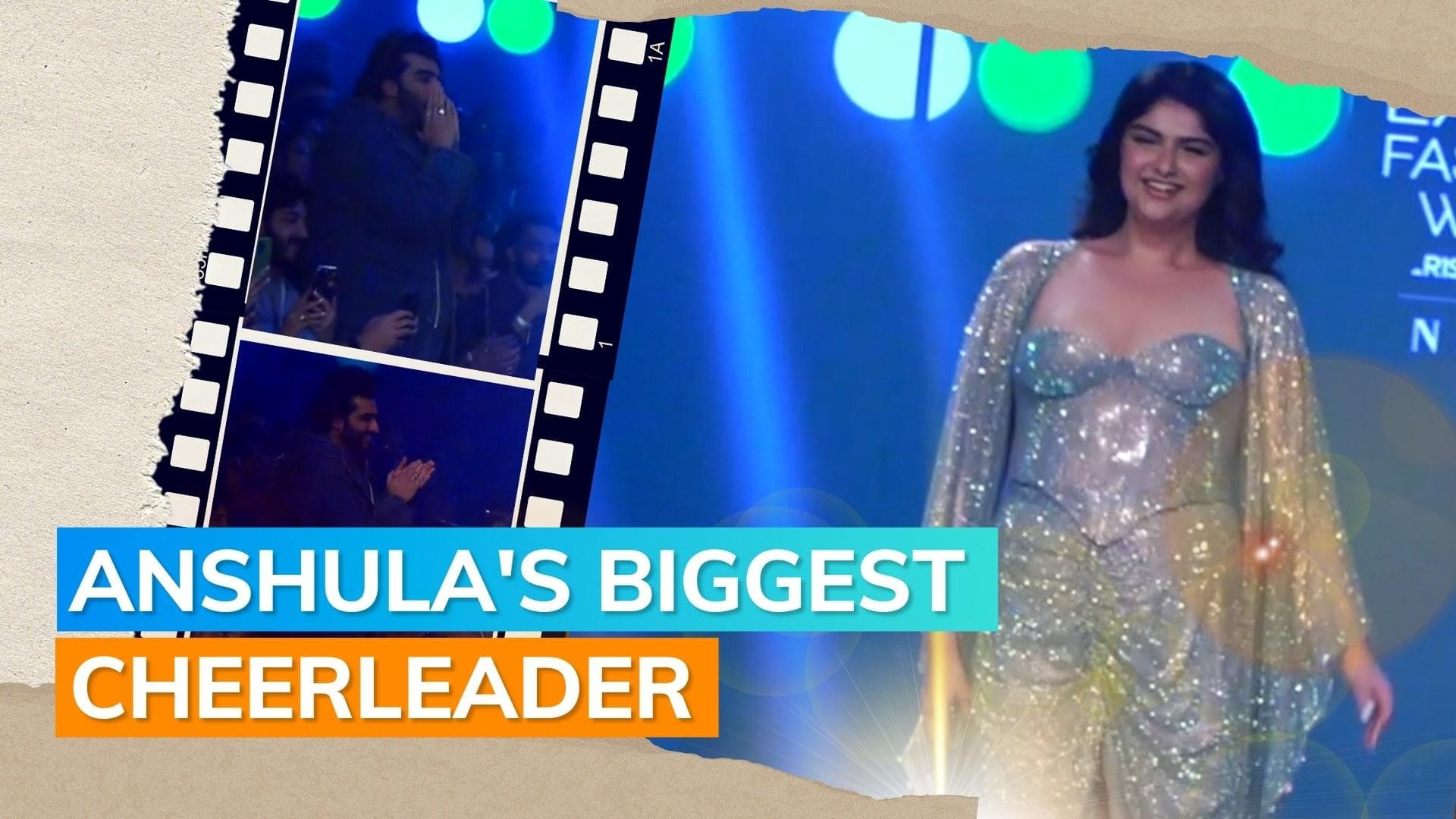 Arjun Kapoor cheers for sister Anshula as she walks the ramp: Watch