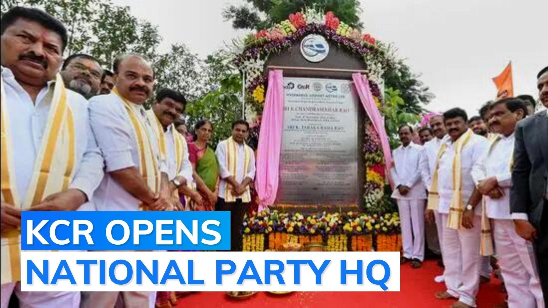 With eye on 2024 Lok Sabha elections, KCR inaugurates party office in New Delhi