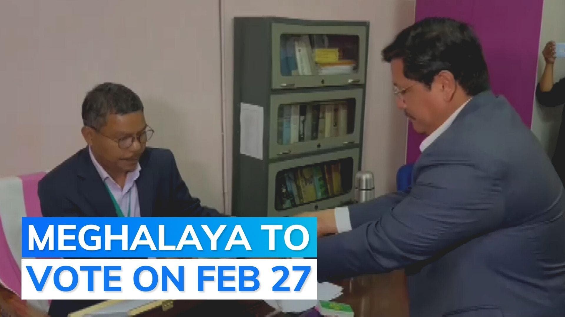 Meghalaya polls: CM Conrad K Sangma files nomination 