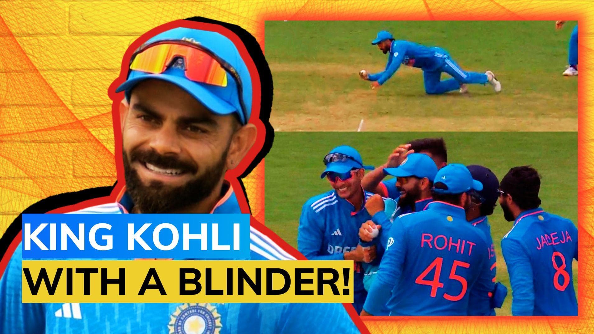 Watch: Virat Kohli's stunning one-handed catch at second slip off Ravindra Jadeja's bowling | IND vs WI