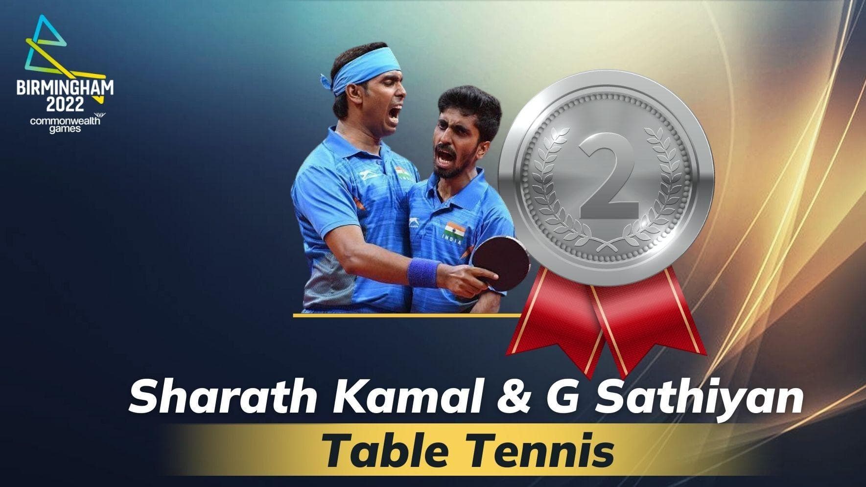 CWG Table Tennis: Sharath Kamal & Sathiyan Gnanasekaran fall at the final hurdle in Men’s Doubles