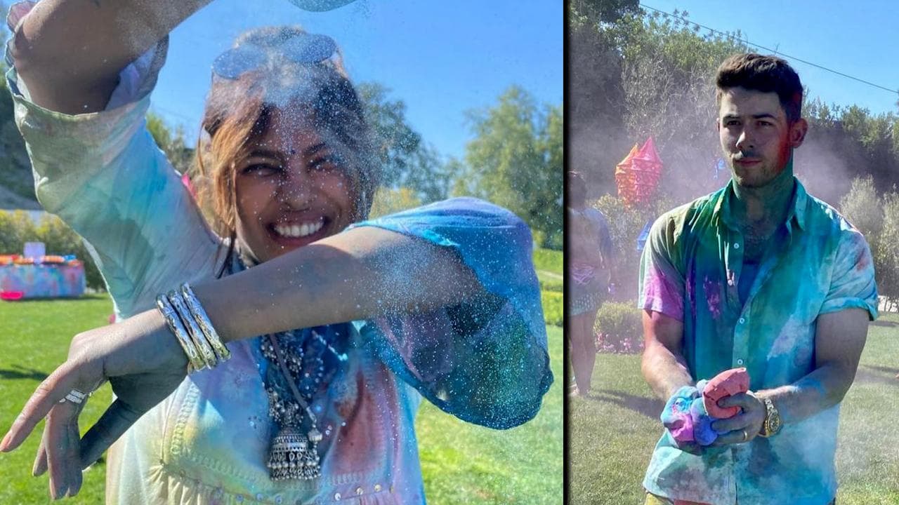 Nick-Priyanka holi celebration : লস অ্যাঞ্জেলাসে হোলি সেলিব্রেশন, ভালবাসার রঙিন উষ্ণতা ছড়ালেন নিকিয়াঙ্কা