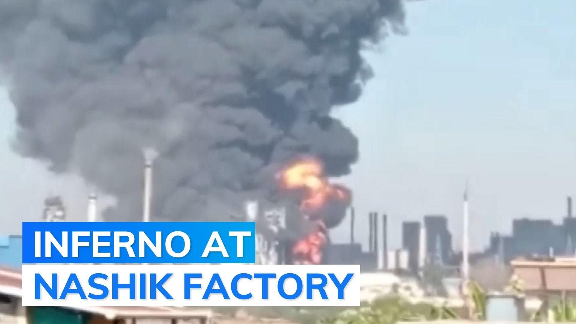 Maharashtra: massive fire erupts at factory in Nashik district