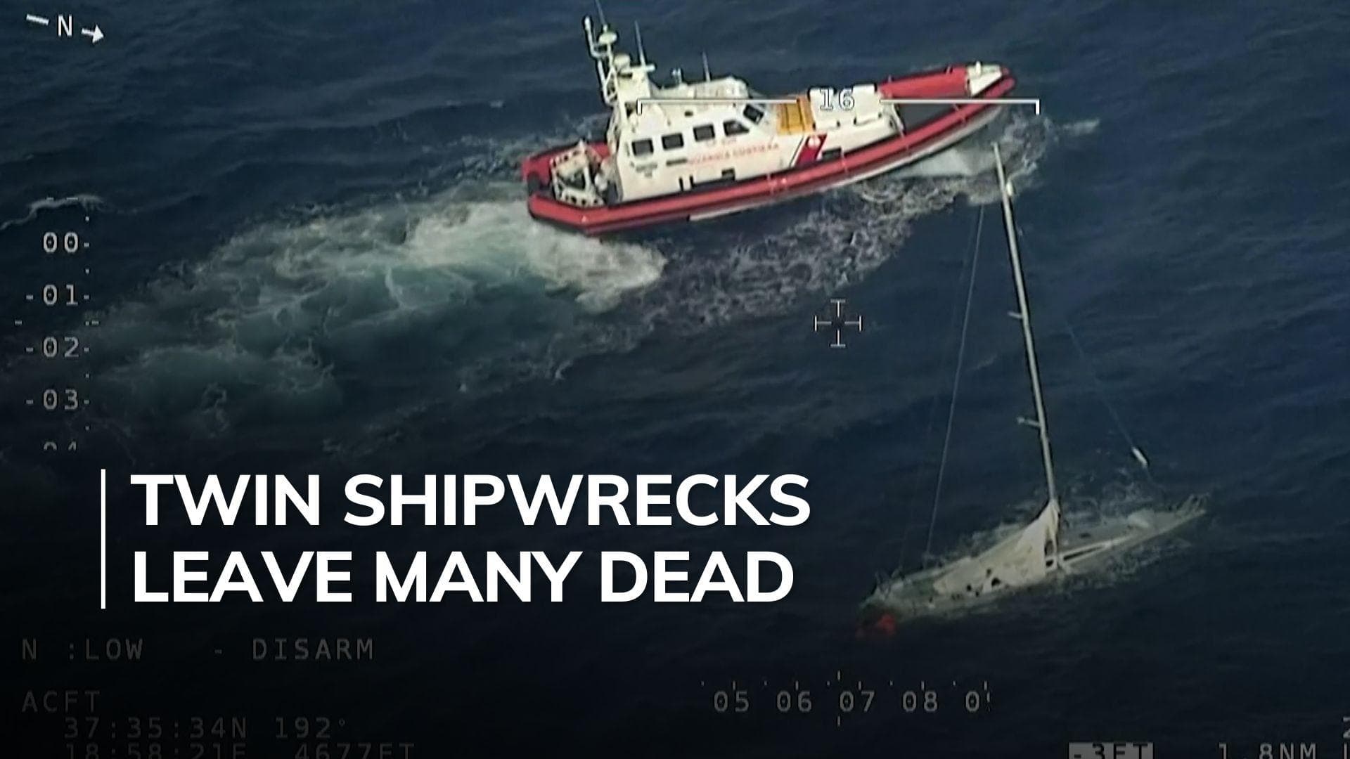 At least 11 dead, 64 missing as 2 ships sink off Italian coast