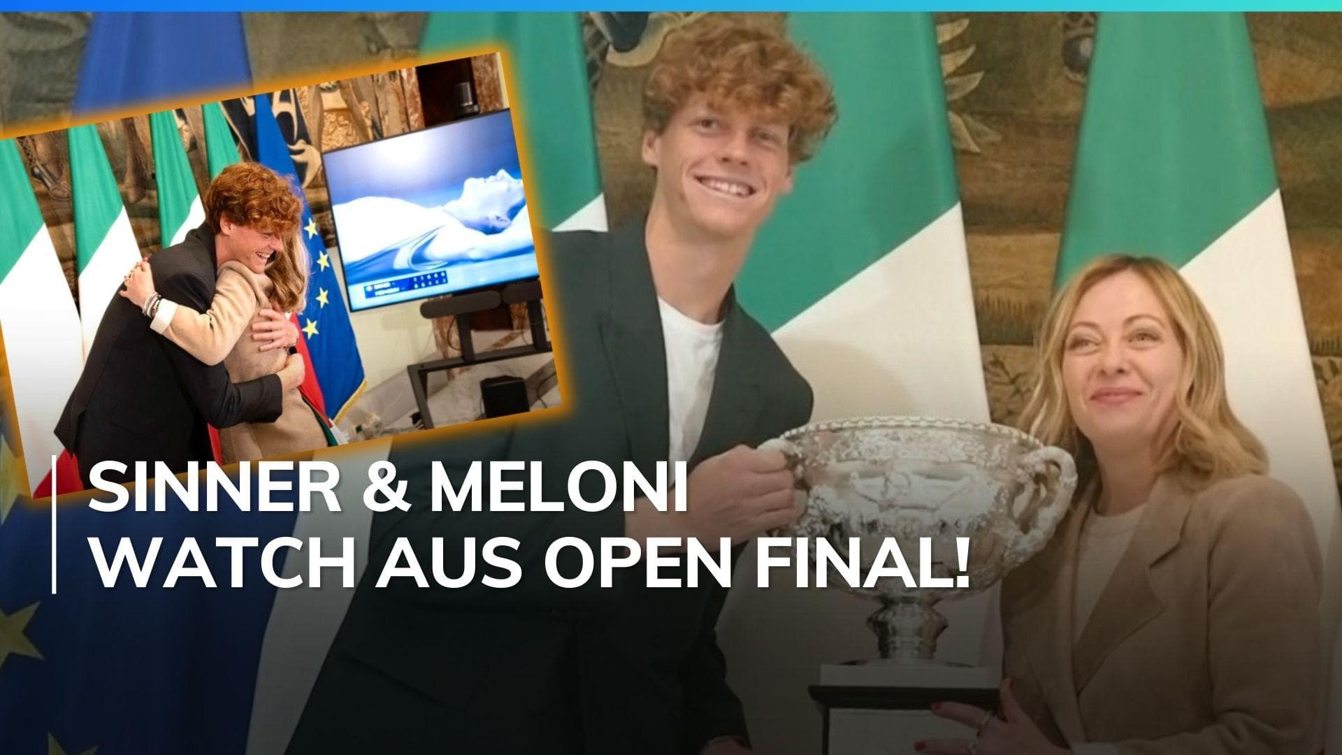Watch! Jannik Sinner meets Italian PM Giorgia Meloni after Australian Open win