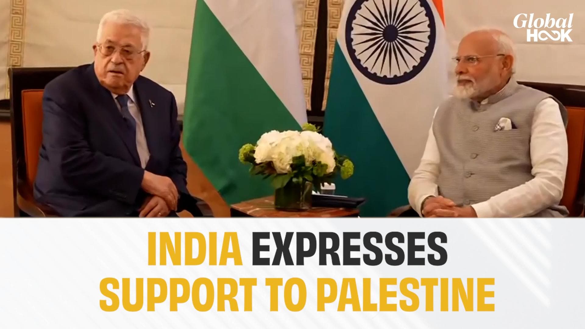 PM Modi Meets Palestinian President Mahmoud Abbas, Reiterates Concern Over Gaza Humanitarian Crisis