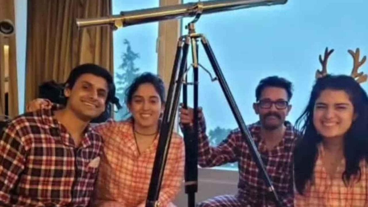 Christmas 2021: Pics from Aamir Khan's celebrations with daughter Ira and her beau Nupur 