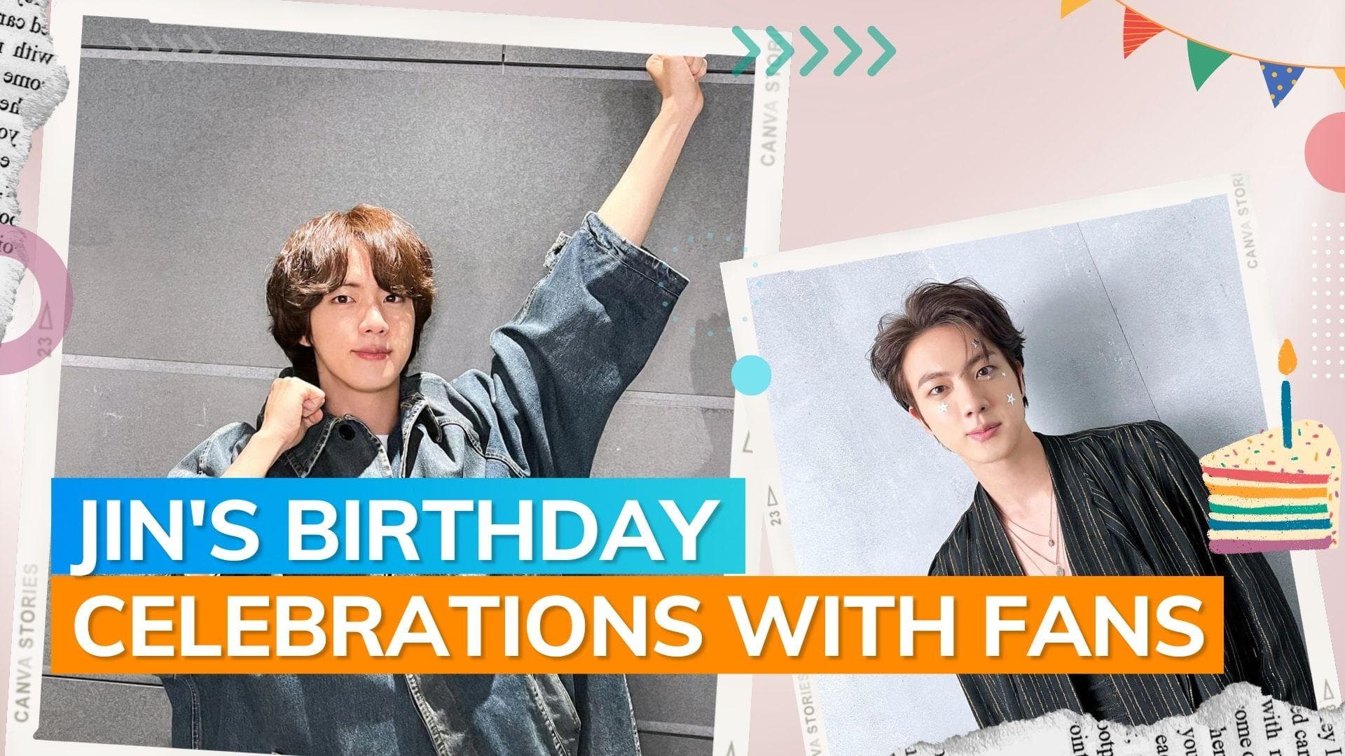BTS' Jin cuts birthday cake during live with fans, Jimin drops the sweetest comment
